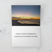 Psalm 23:4 Zonnesympathie/aanmoediging Kaart (Binnen)