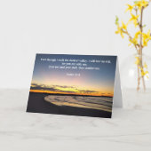 Psalm 23:4 Zonnesympathie/aanmoediging Kaart (Gele Bloem)