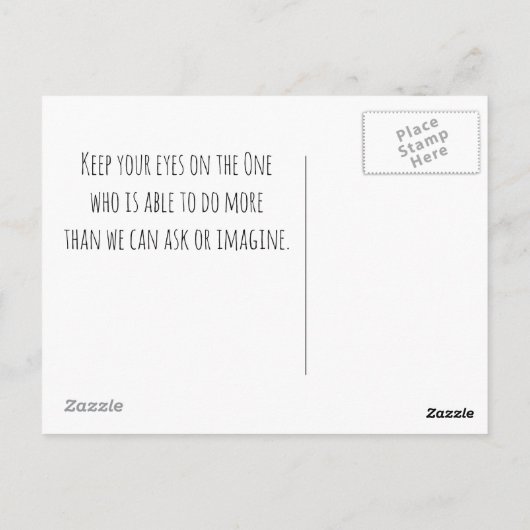 Psalm 23:5 Je hebt mijn hoofd geanoïneerd met olie Briefkaart (Achterkant)