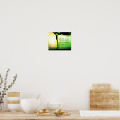 Psalm 23:5 Je hebt mijn hoofd geanoïneerd met olie Poster (Keuken)