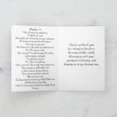 Psalm 23:5 Je maakt een tafel voor me, Bijbel Bedankkaart (Binnen)