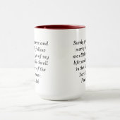 Psalm 23:6 Aangepaste Schrift Two-Tone Coffee Mok (Midden)