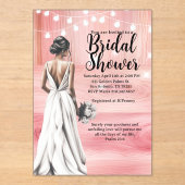 Psalm 23:6 Bridal Shower Invitation Acryl Uitnodigingen (Voorkant)