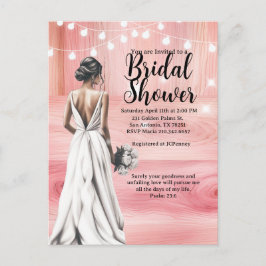 Psalm 23:6 Bridal Shower Invitation  Briefkaart