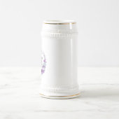 Psalm 23:6 Inspirerend Bijbelvers Paarse Bloemen Bierpul (Center)