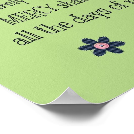 Psalm 23:6 poster (Hoek)