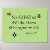 Psalm 23:6 poster (Voorkant)