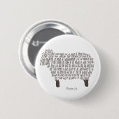 Psalm 23 Art. Ronde Button 5,7 Cm (Voorkant /achterkant)