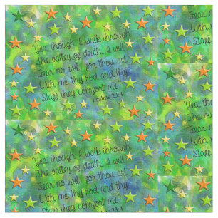 Psalm 23 Artsy Green  Stof