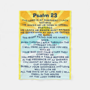 Psalm 23 baby deken