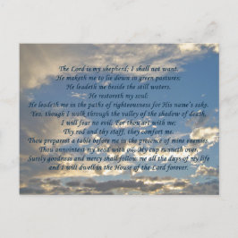 Psalm 23 Beauful Christelijk Sky Foto Bijbel Verse Briefkaart