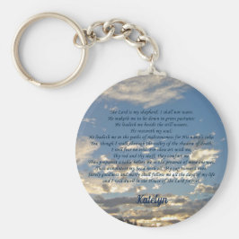 Psalm 23 Beautiful Bible Verse Christian Monogram Sleutelhanger