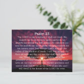 Psalm 23: Begrafenis van de sympathie van de Sunse Bedankkaart (Staand voorkant)