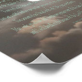 Psalm 23, bewegend afdrukken, waardepapier (matte) poster (Hoek)