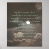 Psalm 23, bewegend afdrukken, waardepapier (matte) poster (Voorkant)
