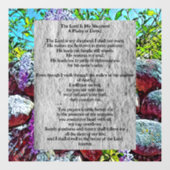 Psalm 23 biblical quote raamsticker (Vel)