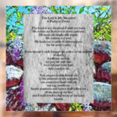 Psalm 23 biblical quote raamsticker (Vel 2)