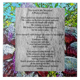 Psalm 23 biblical quote tegeltje