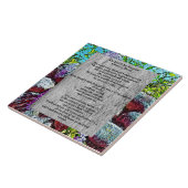 Psalm 23 biblical quote tegeltje (Zijkant)