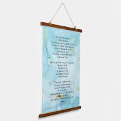 Psalm 23 biblical quotes hangend wandkleed (Gebogen)