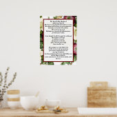 Psalm 23 biblical quotes poster (Keuken)