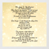 Psalm 23 biblical quotes raamsticker (Vel)