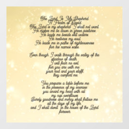 Psalm 23 biblical quotes raamsticker