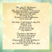 Psalm 23 biblical quotes raamsticker (Vel 3)