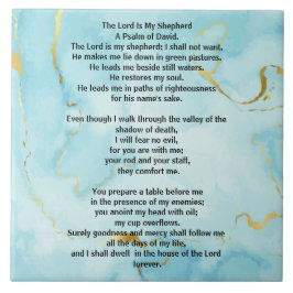 Psalm 23 biblical quotes tegeltje