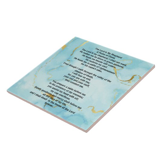 Psalm 23 biblical quotes tegeltje (Zijkant)