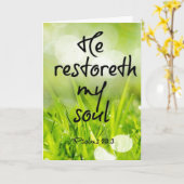 Psalm 23: Bidden voor u Kaart (Gele Bloem)