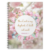 Psalm 23 Bijbel Roze meisje dat in het teken staat Notitieboek (Voorkant)