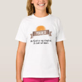 Psalm 23 Bijbelcitaat T-shirt (Voorkant)