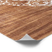 Psalm 23 Bijbelscripttekst Verhard hout Poster (Hoek)