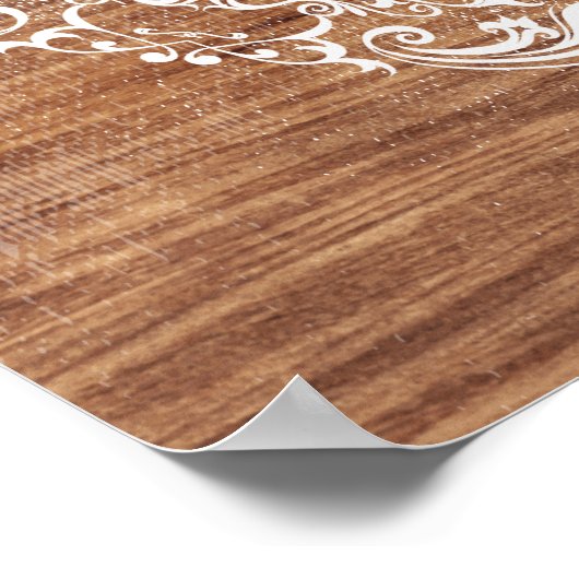 Psalm 23 Bijbelscripttekst Verhard hout Poster (Hoek)