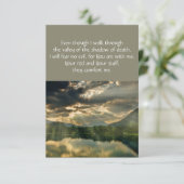 Psalm 23 Bijbelse Gedenkteken Christelijk Kaart (Staand voorkant)