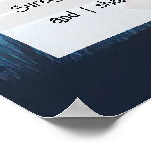 Psalm 23 Bijbelse prijsopgave Poster (Hoek)