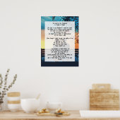 Psalm 23 Bijbelse prijsopgave Poster (Keuken)