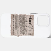 Psalm 23 Bijbeltekst  papier Case-Mate iPhone Case (Achterkant (horizontaal))