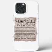Psalm 23 Bijbeltekst papier Case-Mate iPhone Case (Achterkant)