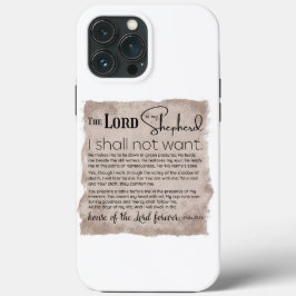 Psalm 23 Bijbeltekst  papier Case-Mate iPhone Case