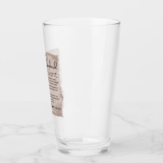 Psalm 23 Bijbeltekst  papier Glas (Links)