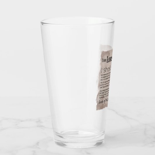 Psalm 23 Bijbeltekst  papier Glas (Rechts)