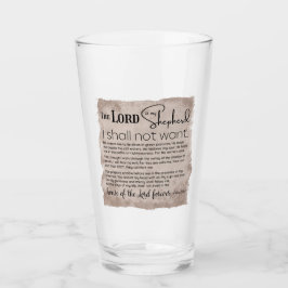 Psalm 23 Bijbeltekst  papier Glas