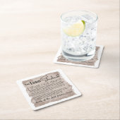 Psalm 23 Bijbeltekst  papier Kartonnen Onderzetters (Insitu)