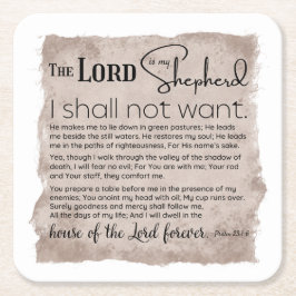 Psalm 23 Bijbeltekst  papier Kartonnen Onderzetters