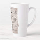 Psalm 23 Bijbeltekst papier Latte Mok (Rechts)