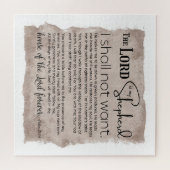 Psalm 23 Bijbeltekst  papier Legpuzzel (Horizontaal)