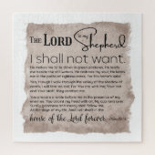 Psalm 23 Bijbeltekst papier Legpuzzel (Verticaal)