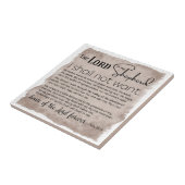 Psalm 23 Bijbeltekst papier Tegeltje (Zijkant)